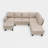 Khristine Upholstered Sectional Right Hand Facing-400761577
