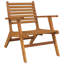 Chaise de patio avec coussin Jacia Acacia