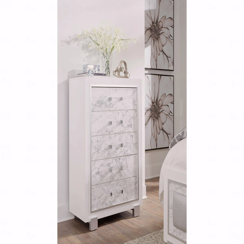 Commode blanche en marbre