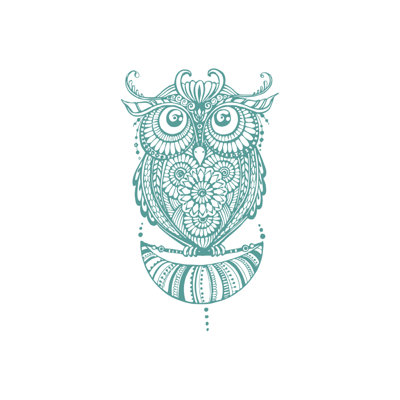 Décalcomanie murale hibou Shelia