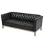 Canapés spacieux, 100 % PU et structure en bois, Chesterfield moderne pour la maison-766870878
