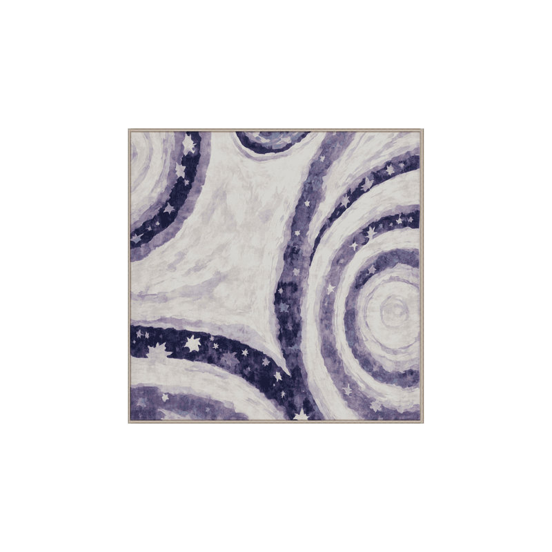 Tapis beige soyeux et moelleux, Carré 4 pi