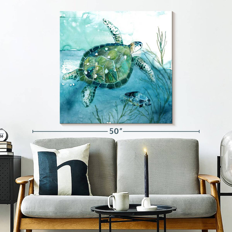 Tortue de mer Crowle Delray I, H 33 po x l 33 po
