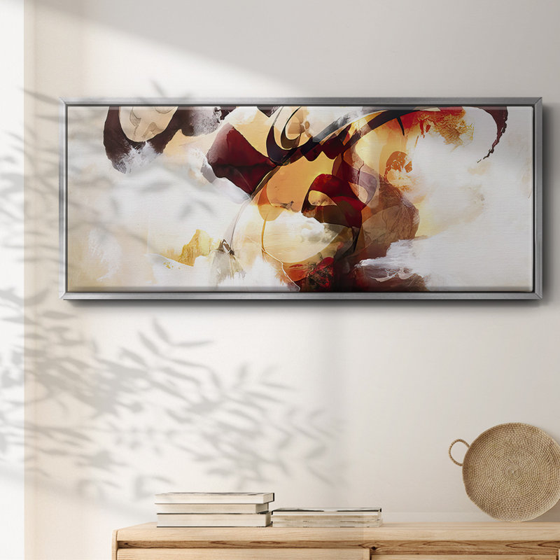 Ramad IV- Framed Canvas, 8" H x 20" W