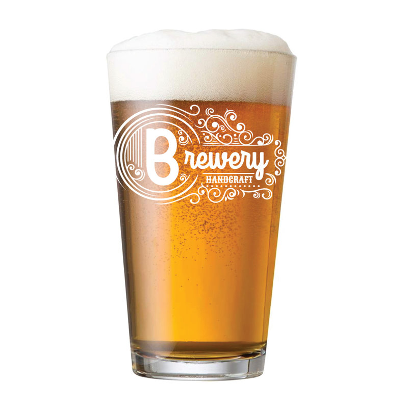 Verre à bière 16 oz de qualité supérieure sont fabriquées Picabo