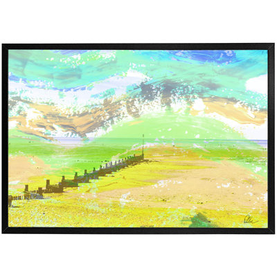 Yellow Beach - Single Picture Frame Print