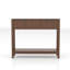 Console cannelée de style Mid-Century avec 2 tiroirs et tablette ouverte, table d'entrée étroite, table de canapé mince pour le couloir, salon, petits espaces, assemblage facile
