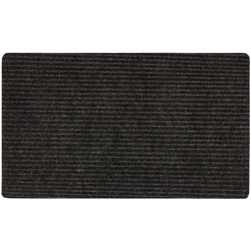 Paillasson intérieur / extérieur antidérapant double jeu, Gris anthracite, 18 po x 30 po