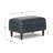 Ashtabula Genuine Leather Square Arm Accent Chair And Ottoman-734078598