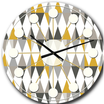 Horloge murale Diamond Mid-Century