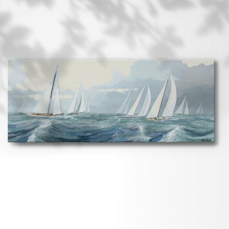 «Sail Ho» sur toile, H 12 po x l 30 po x P 1,5 po
