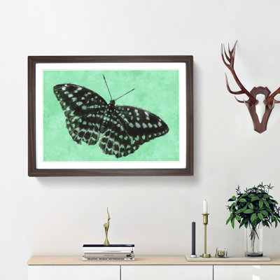 Mint Green Butterfly - Picture Frame Graphic Art Print