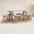 Nicole 6 - Person Teak Patio Dining Set with Rectangular Table