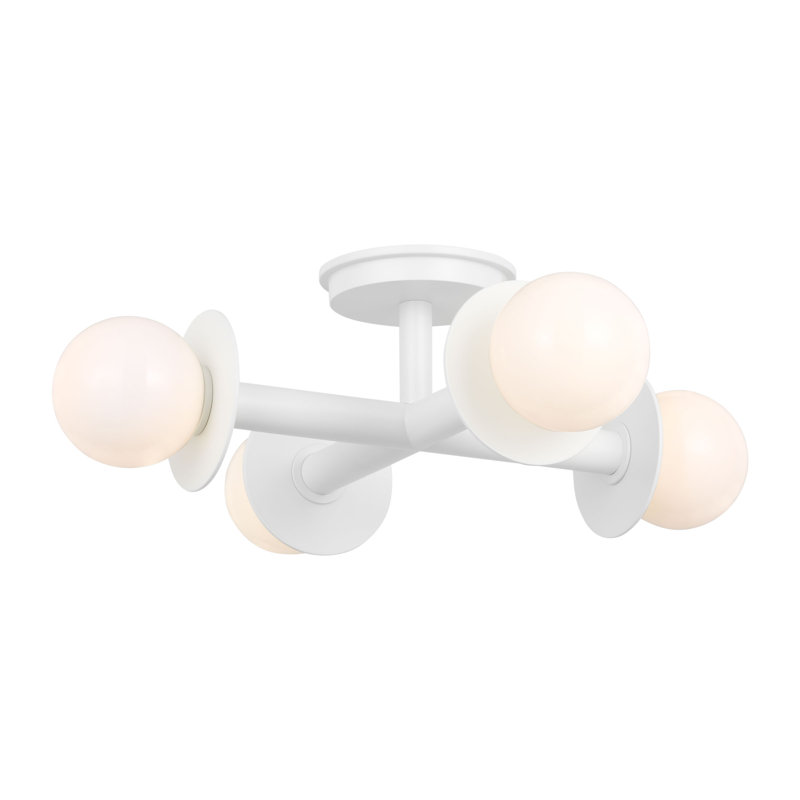 4 - Light Semi Flush Mount