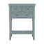 Console étroite, canapé mince avec trois tiroirs de rangement et tablette inférieure (bleu clair)-604298308