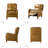 Beecher Traditional 28.75" Wide Genuine Leather Manual Club Recliner with Solid Wood Legs-442810232
