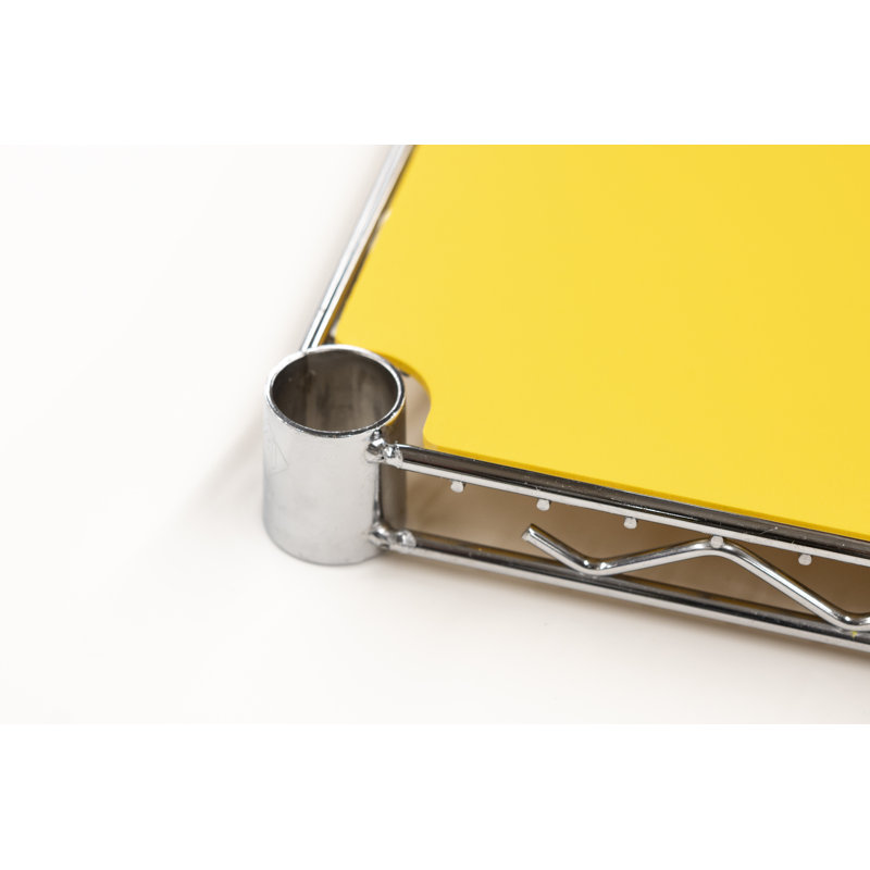 Doublure de tablette en PVC, Jaune, H 0,13 po x l 41 po x P 11,25 po