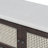 Boho Rattan Entryway Bench With Storage, Cushioned Shoe Bench With Double Doors, Wooden Shoe Organizer Bench For Entryway And Hallway (Espresso+Beige )-514275018