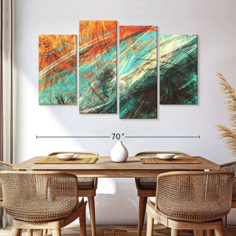 «Avery Elemental Clash Abstract», H 42 po x l 68 po