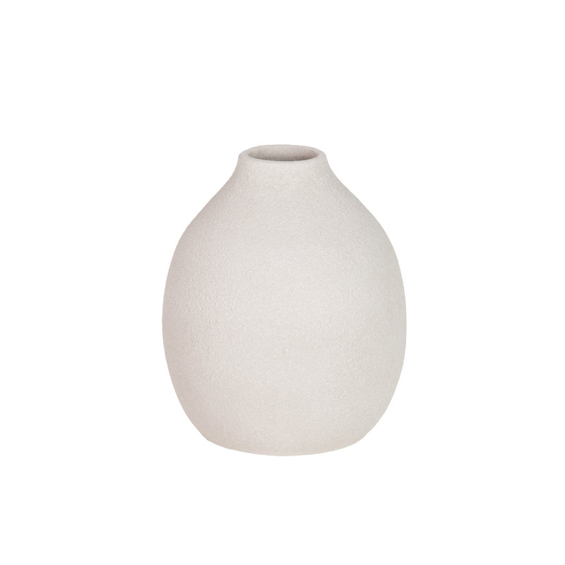 Ceramic / Porcelain Table Vase, 28cm H x 23cm W x 23cm D, Grey