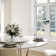 Suzzie Modern Round Dining Table, Sintered Stone Tabletop with Lazy Susan, Carbon Steel Base Pre-Assembly