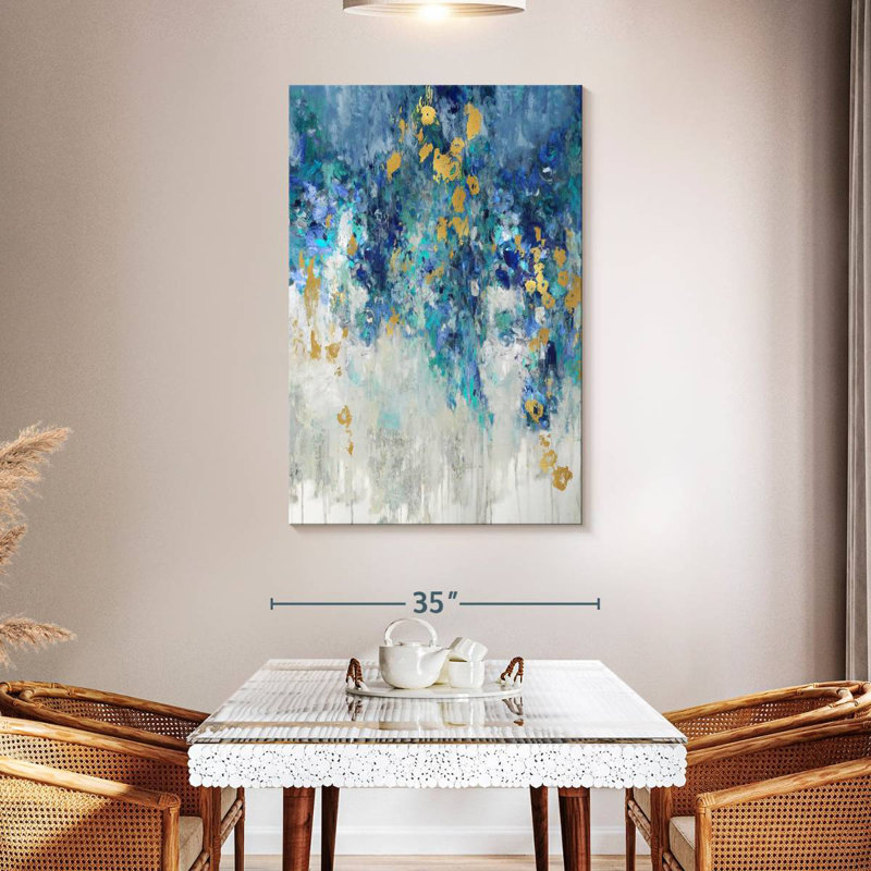 Avery Cascading Blues I, H 48 po x l 32 po