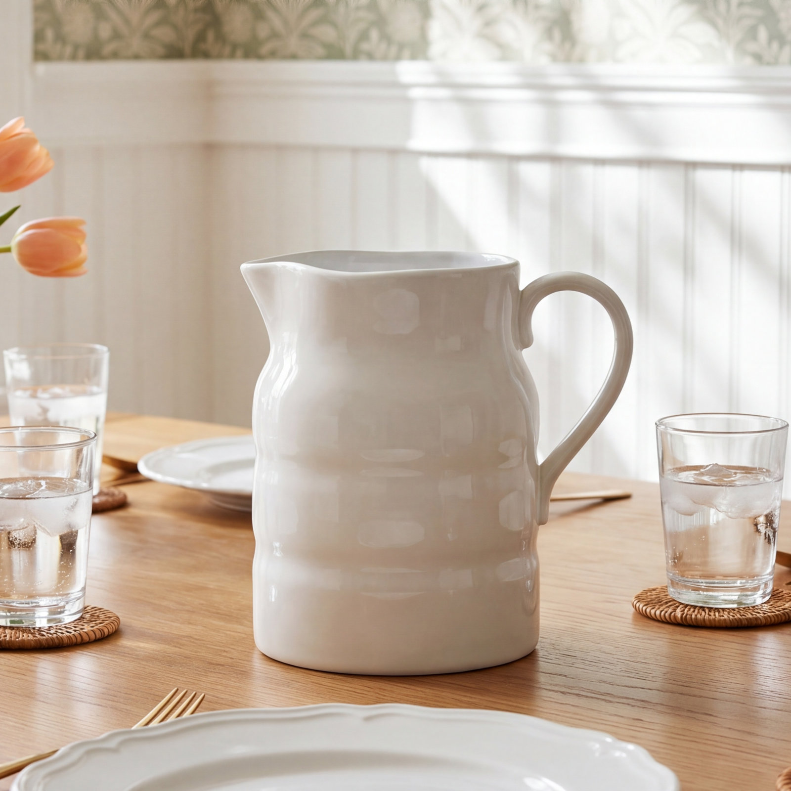 Adrielle 64oz. Stoneware Pitcher