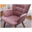 Ensemble de fauteuil d'appoint et repose-pieds en velours soyeux Leiria-129688719