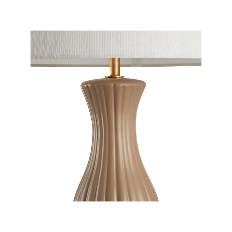 Augusta Lamp - Olive, Beige/Gold