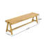 Ensemble de table de pique-nique d'extérieur 3 pièces, ensemble de salle à manger de patio contemporain en bois d'acacia avec bancs - toutes saisons et compact pour balcon, terrasse, camping