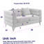 Canapé modulaire surdimensionné de 60 pouces à 2 places, canapé modulaire en tissu Comfort-1026204799