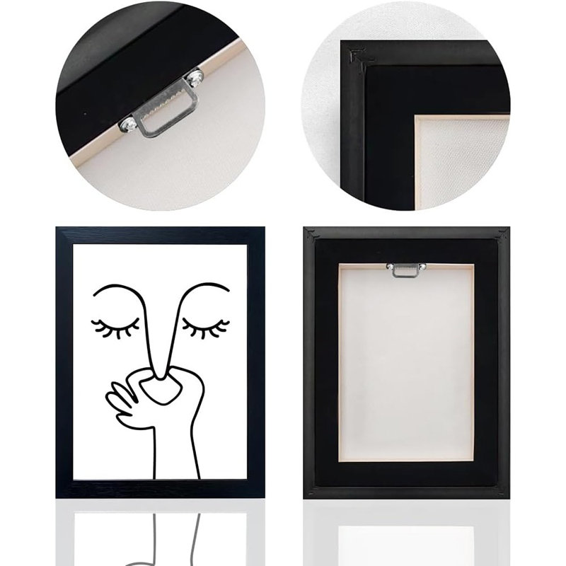  Art mural noir et blanc pour salle de bain Bad Smell, impression sur toile humoristique, toilettes pour invités
