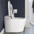 CG INTERNATIONAL TRADING 1.27 Gallons GPF Elongated Floor Mounted One-Piece Toilet (Seat Included)
