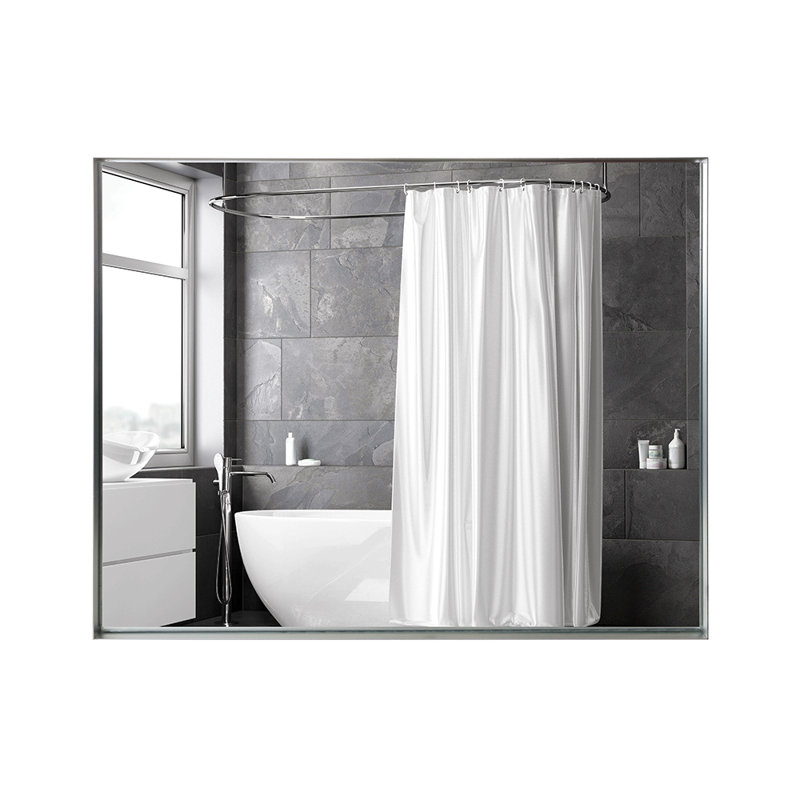 Miroir de salle de bain 40x30inch, Argent argent, 39,76 po x 29,92 po