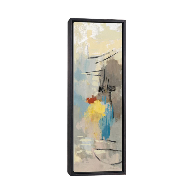 «Sail Away II», H 60 po x l 20 po x P 1,5 po, Toile avec cadre noir patiné