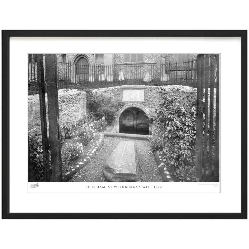 Dereham, St Withburga's Well 1922 by Francis Frith - Single Picture Frame Print, 40cm H x 50cm W x 2.3cm D