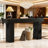 Wooden Console Table, Sofa Side Table, Living Room Table Rectangular Sofa Table Behind The Couch