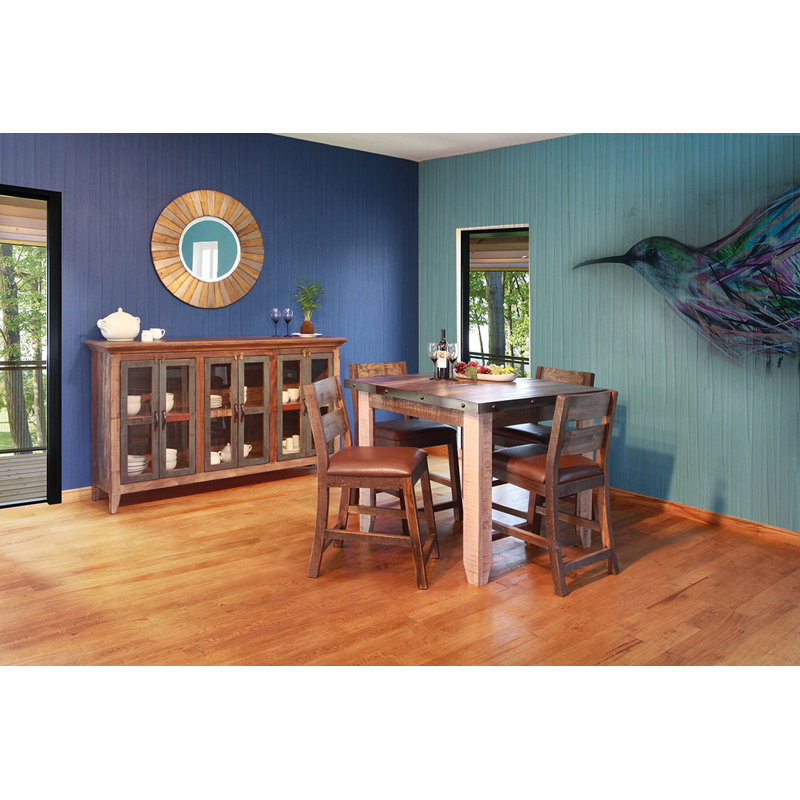Buffet antique multicolore