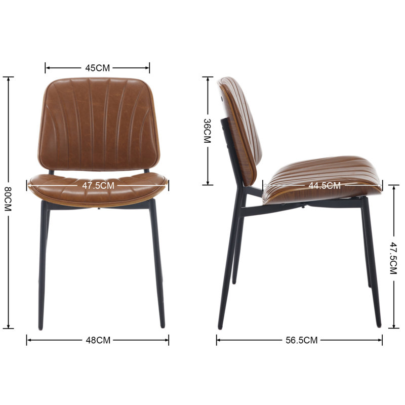 Maelynn 47.5cm H Upholstered Side Chair, Brown, white and pink