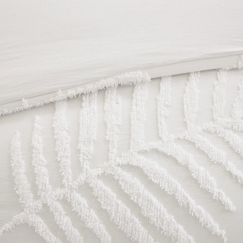 Ensemble de literie 3 pièces - très grand / très grand, chenille de coton, style chambre à coucher plage tropicale