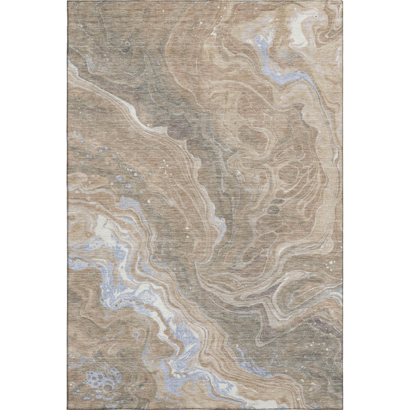 Premium Machine Washable Hedden AMF1701 Abstract Rug, Rectangle 10' x 14'