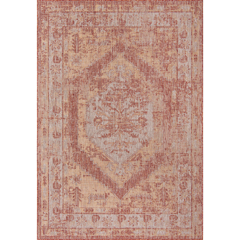 Tapis extérieur couleur nil rouille, Rectangle 7 pi x 10 pi