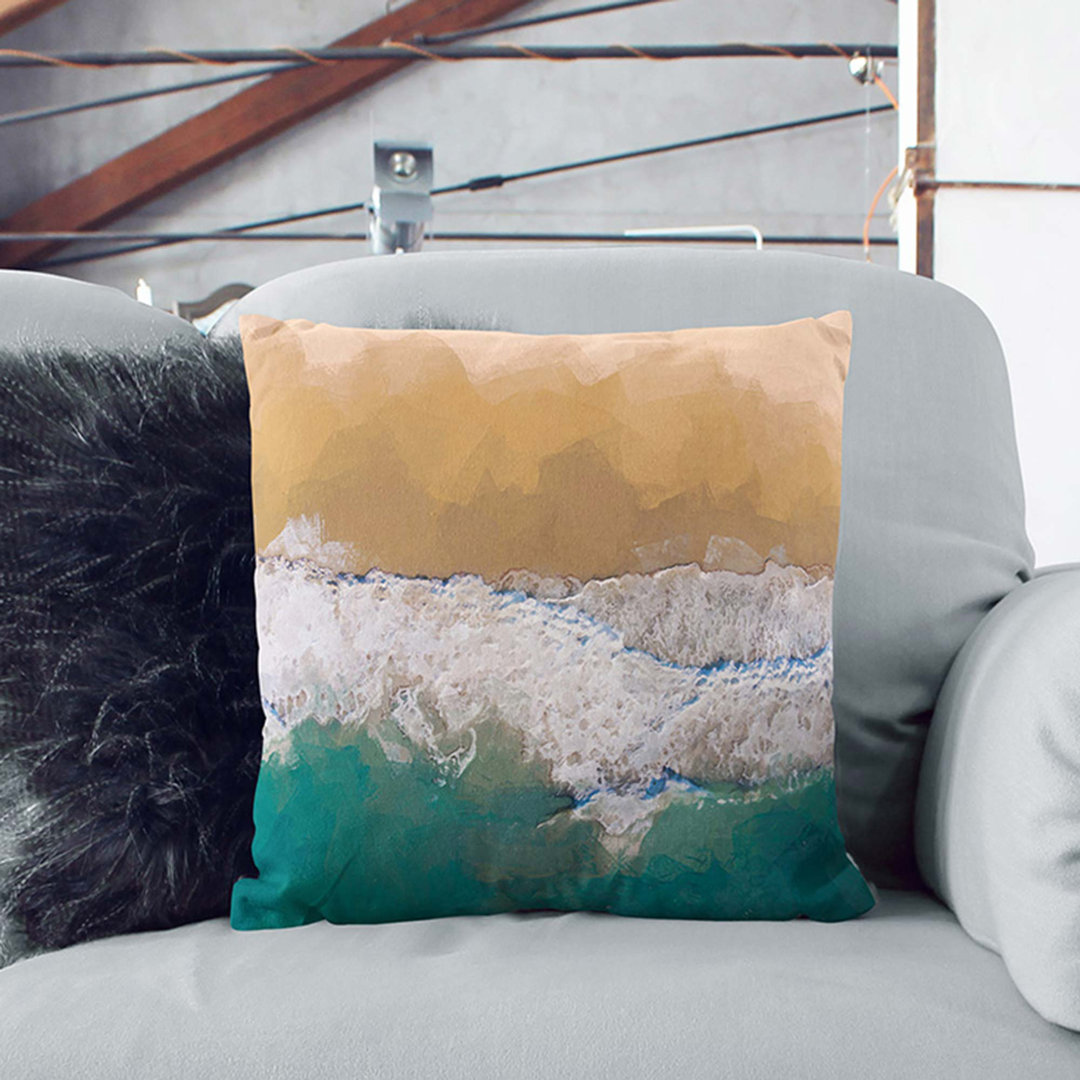 Huntington Beach California Cushion with Filling