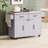 K&K Kitchen Island With Trash Can Storage Cabinet, Kitchen Cart With Drop Leaf, Spice Rack, Towel Rack And Drawer, Rolling Kitchen Island On Wheels With Adjustable Shelf, Grey-478829734