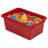 ECR4Kids Scoop Front Plastic Storage Bins, Multipurpose Organization, 5-Piece-100481292