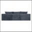 Canapé d'angle modulaire Cloud de 264 cm (103,9 po) avec méridienne en L et assise profonde. Aucun assemblage requis pour le salon.-903557405-903557406