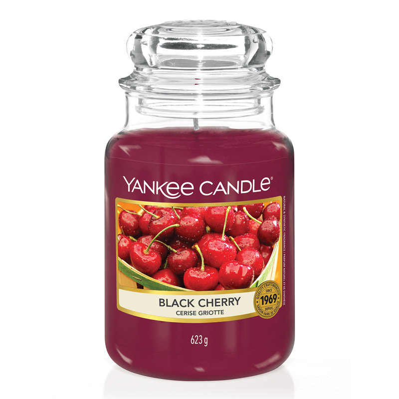 Black Cherry Scented Jar Candle