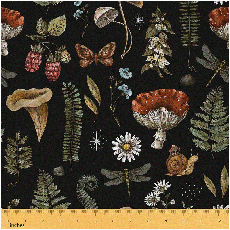 Mushroom-Fabric 3 Yards Upholstery Craft