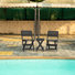 Coastal Bay Fully Assembled All-Weather Outdoor Folding 3 Piece Bistro Set