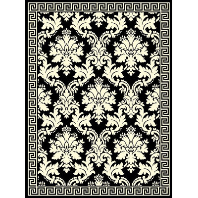 Tapis noir/blanc Touffeté Lexia